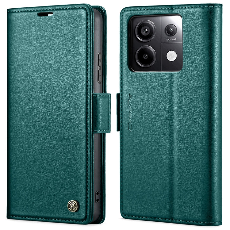 For Xiaomi Redmi Note 13 Pro 4G CaseMe 023 Butterfly Buckle Litchi Texture RFID Anti-theft Leather Phone Case(Pearly Blue) - free shipping - PMC Jewellery - Order now!