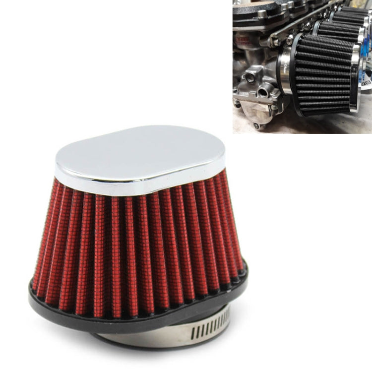 55mm XH-UN073 Mushroom Head Style Car Modified Air Filter Motorcycle Exhaust Filter(Red) - Air Intake System by PMC TechLife | Online Shopping South Africa | PMC TechLife | Buy Now Pay Later Mobicred