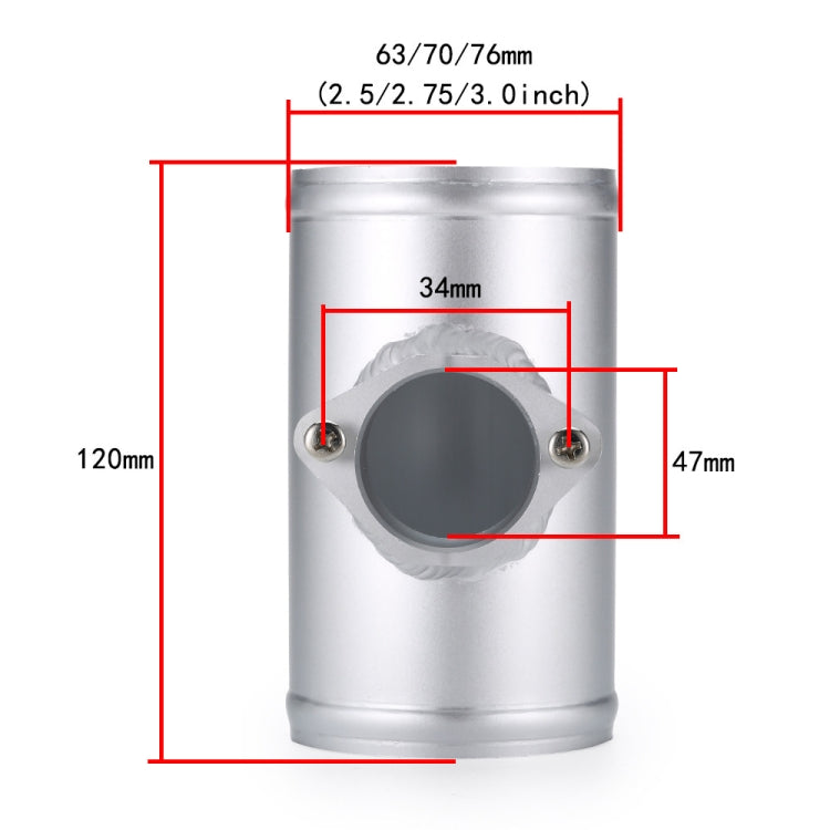 76mm XH-UN606 Car Modified Engine Air Flow Meter Flange Intake Sensor Base for Volkswagen / Nissan / Cadillac - Automobiles Sensors by PMC TechLife | Online Shopping South Africa | PMC TechLife | Buy Now Pay Later Mobicred