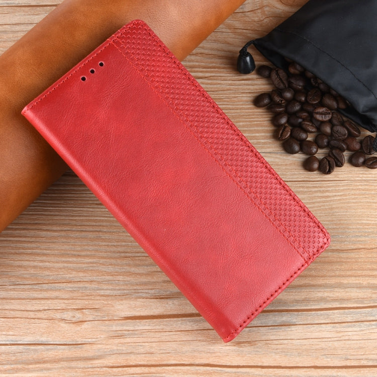 For Xiaomi Redmi K70E / Poco X6 Pro Magnetic Buckle Retro Texture Leather Phone Case(Red) - Xiaomi Cases by PMC TechLife | Online Shopping South Africa | PMC TechLife | Buy Now Pay Later Mobicred