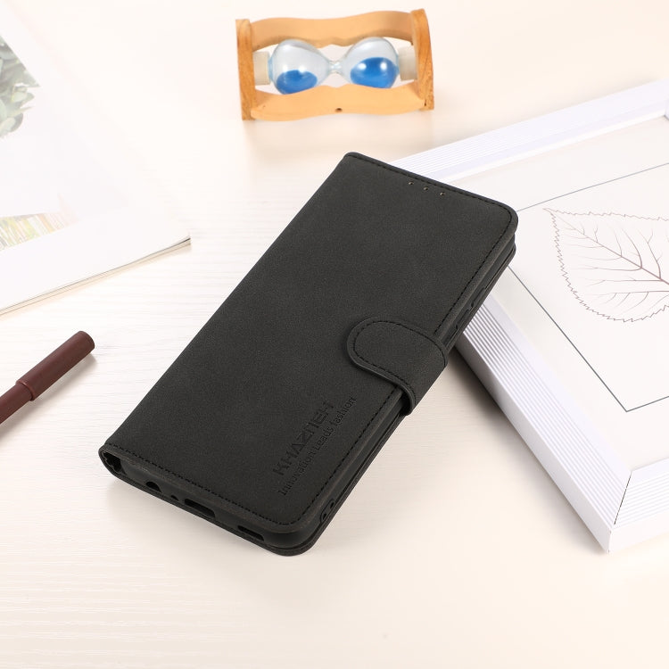 For Xiaomi Redmi Note 13 Pro 4G / POCO M6 Pro KHAZNEH Matte Texture Leather Phone Case(Black) - Note 13 Pro Cases by PMC TechLife | Online Shopping South Africa | PMC TechLife | Buy Now Pay Later Mobicred