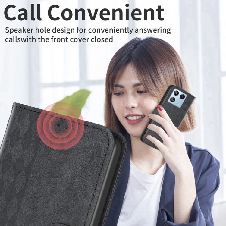 For Xiaomi 13 Pro Plaid Embossed Leather Phone Case(Black) - Xiaomi Cases by PMC TechLife | Online Shopping South Africa | PMC TechLife | Buy Now Pay Later Mobicred