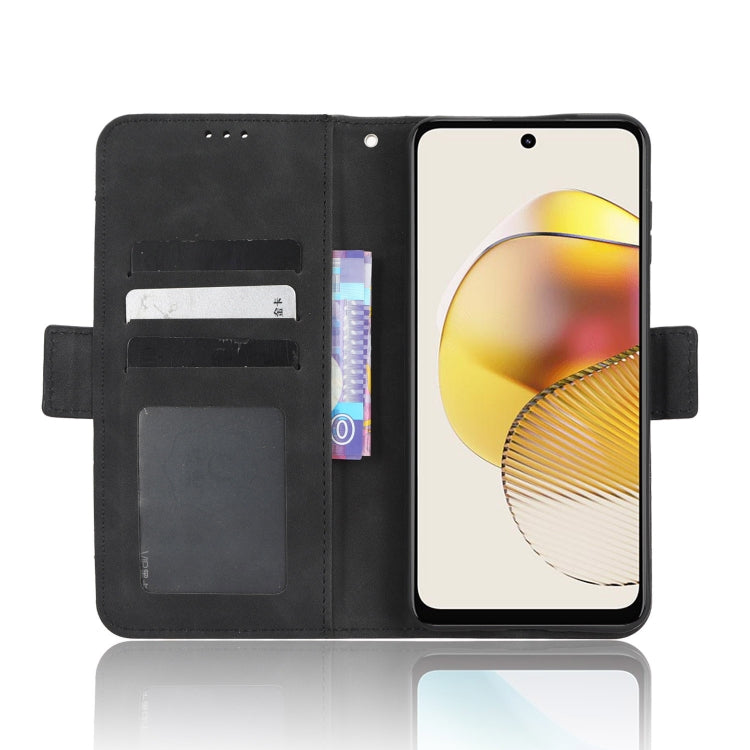 For Motorola Moto G 5G 2023 Skin Feel Calf Texture Card Slots Leather Phone Case(Black) - Motorola Cases by PMC TechLife | Online Shopping South Africa | PMC TechLife | Buy Now Pay Later Mobicred