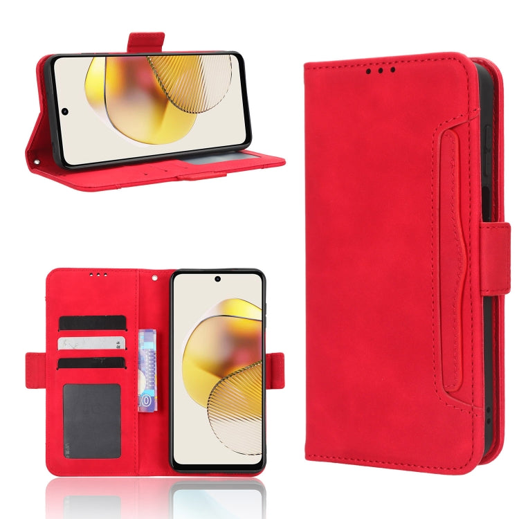 For Motorola Moto G 5G 2023 Skin Feel Calf Texture Card Slots Leather Phone Case(Red) - free shipping - PMC TechLife - Order now!