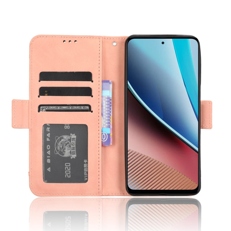 For Motorola Moto G Stylus 5G 2023 Skin Feel Calf Texture Card Slots Leather Phone Case(Pink) - Motorola Cases by PMC TechLife | Online Shopping South Africa | PMC TechLife | Buy Now Pay Later Mobicred