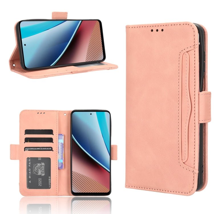 For Motorola Moto G Stylus 4G 2023 Skin Feel Calf Texture Card Slots Leather Phone Case(Pink) - Motorola Cases by PMC TechLife | Online Shopping South Africa | PMC TechLife | Buy Now Pay Later Mobicred