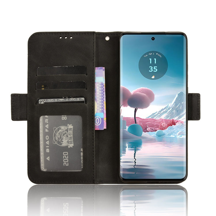 For Motorola Edge 40 Neo 5G Skin Feel Calf Texture Card Slots Leather Phone Case(Black) - Motorola Cases by PMC TechLife | Online Shopping South Africa | PMC TechLife | Buy Now Pay Later Mobicred