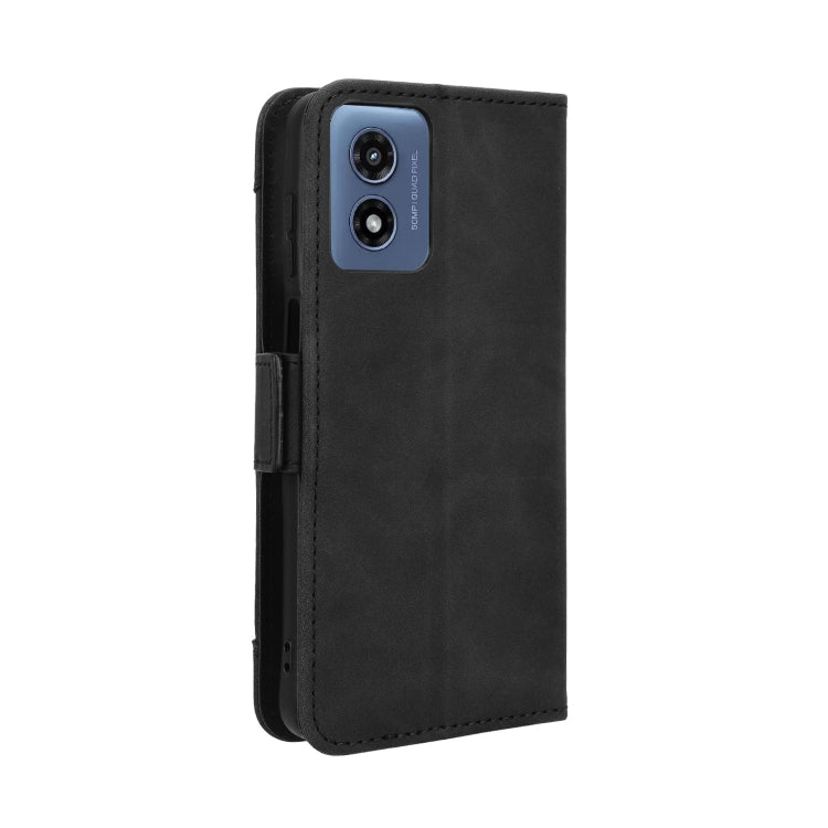 For Motorola Moto G Play 4G 2024 Skin Feel Calf Texture Card Slots Leather Phone Case(Black) - Motorola Cases by PMC TechLife | Online Shopping South Africa | PMC TechLife | Buy Now Pay Later Mobicred