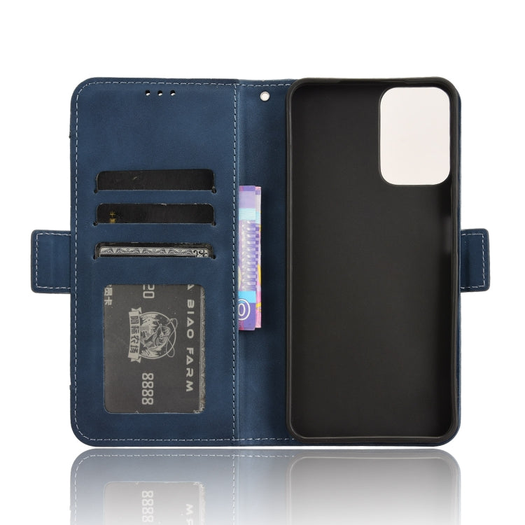 For Motorola Moto G Power 5G 2024 Skin Feel Calf Texture Card Slots Leather Phone Case(Blue) - Motorola Cases by PMC TechLife | Online Shopping South Africa | PMC TechLife | Buy Now Pay Later Mobicred