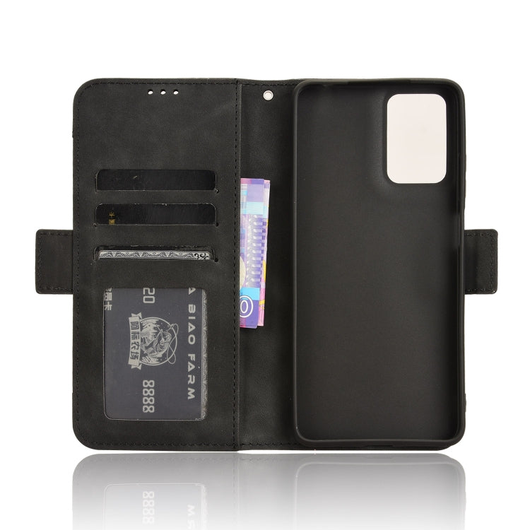 For Motorola Moto G04 / G24 Skin Feel Calf Texture Card Slots Leather Phone Case(Black) - Motorola Cases by PMC TechLife | Online Shopping South Africa | PMC TechLife | Buy Now Pay Later Mobicred