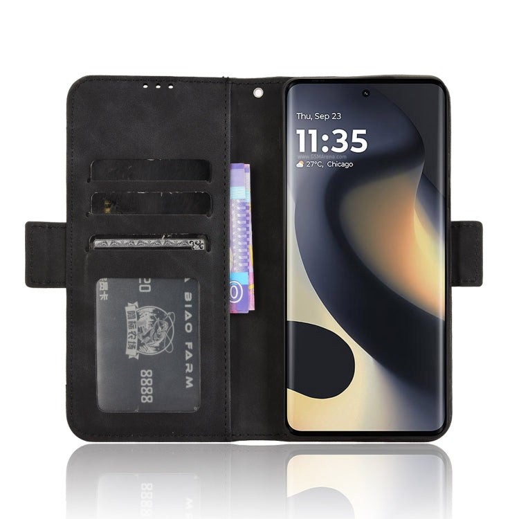 For Motorola Edge 2024 5G Skin Feel Calf Texture Card Slots Leather Phone Case(Black) - Motorola Cases by PMC Jewellery | Online Shopping South Africa | PMC Jewellery | Buy Now Pay Later Mobicred