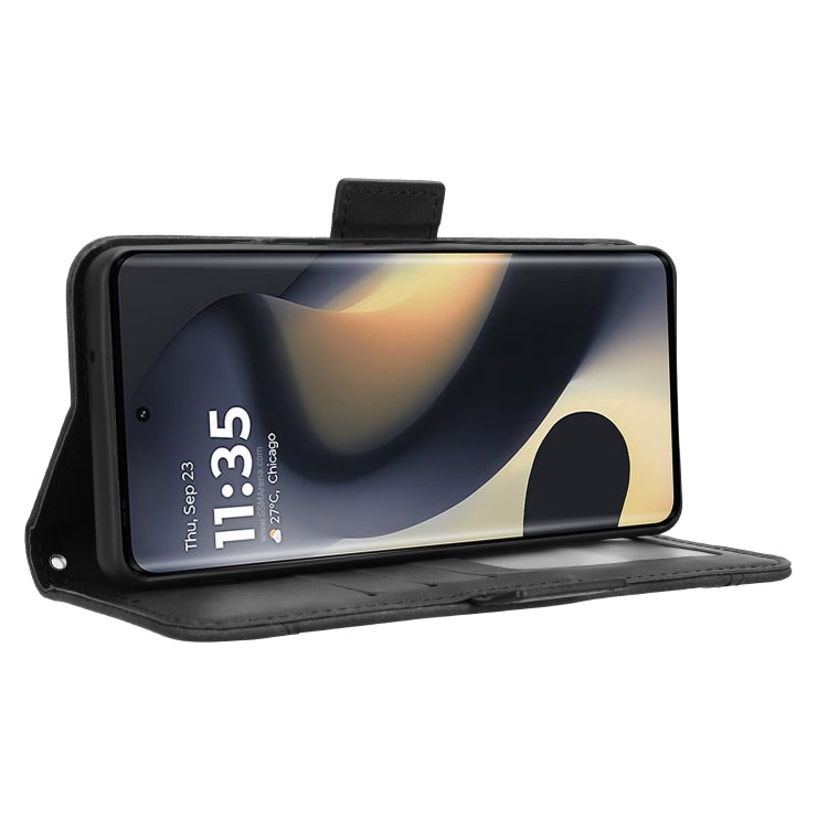 For Motorola Edge 2024 5G Skin Feel Calf Texture Card Slots Leather Phone Case(Black) - Motorola Cases by PMC Jewellery | Online Shopping South Africa | PMC Jewellery | Buy Now Pay Later Mobicred