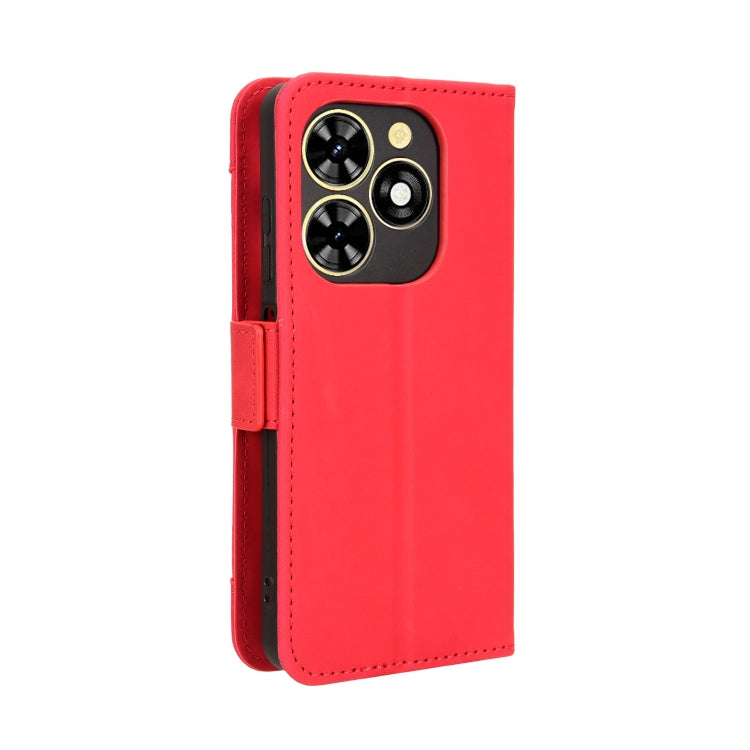 For Tecno Spark Go 2024 / Spark 20C Skin Feel Calf Texture Card Slots Leather Phone Case(Red) - Tecno Cases by PMC Jewellery | Online Shopping South Africa | PMC Jewellery | Buy Now Pay Later Mobicred