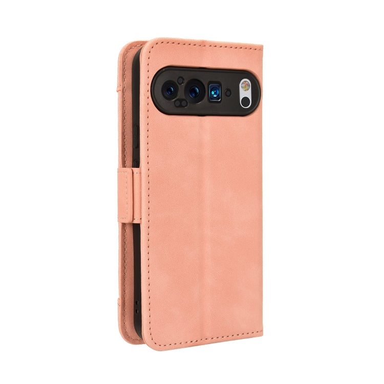 For Google Pixel 9 Skin Feel Calf Texture Card Slots Leather Phone Case(Pink) - Google Cases by PMC TechLife | Online Shopping South Africa | PMC TechLife | Buy Now Pay Later Mobicred