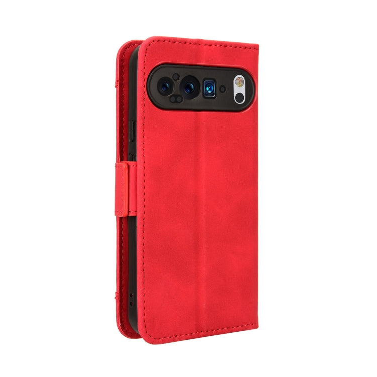 For Google Pixel 9 Skin Feel Calf Texture Card Slots Leather Phone Case(Red) - Google Cases by PMC TechLife | Online Shopping South Africa | PMC TechLife | Buy Now Pay Later Mobicred