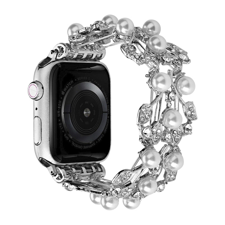 Four-leaf Bead Metal Watch Band For Apple Watch Ultra 2 49mm(Silver) - free shipping - PMC TechLife - Order now!