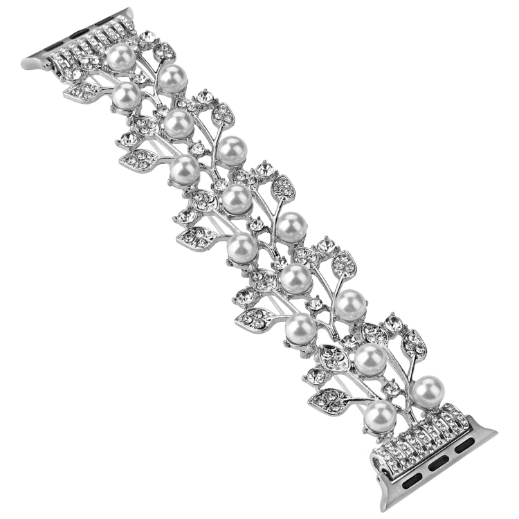 Four-leaf Bead Metal Watch Band For Apple Watch Ultra 2 49mm(Silver) - free shipping - PMC TechLife - Order now!