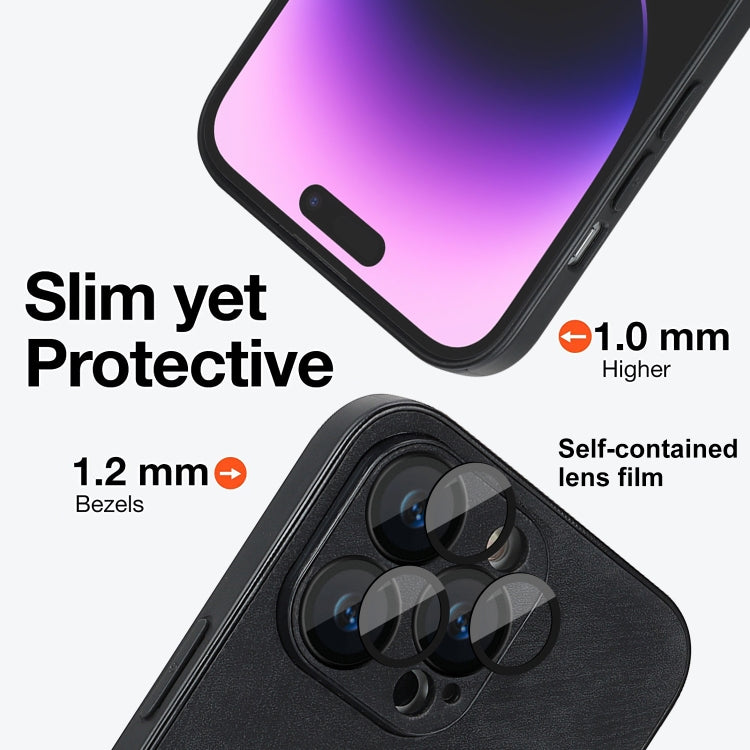 For iPhone 11 Pro Skin Feel Leather MagSafe Magnetic Phone Case(Black) - iPhone 11 Pro Cases by PMC TechLife | Online Shopping South Africa | PMC TechLife