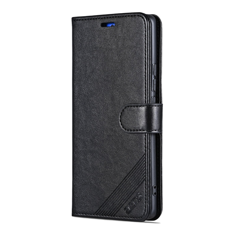 For vivo X100 5G AZNS Sheepskin Texture Flip Leather Phone Case(Black) - free shipping - PMC TechLife - Order now!