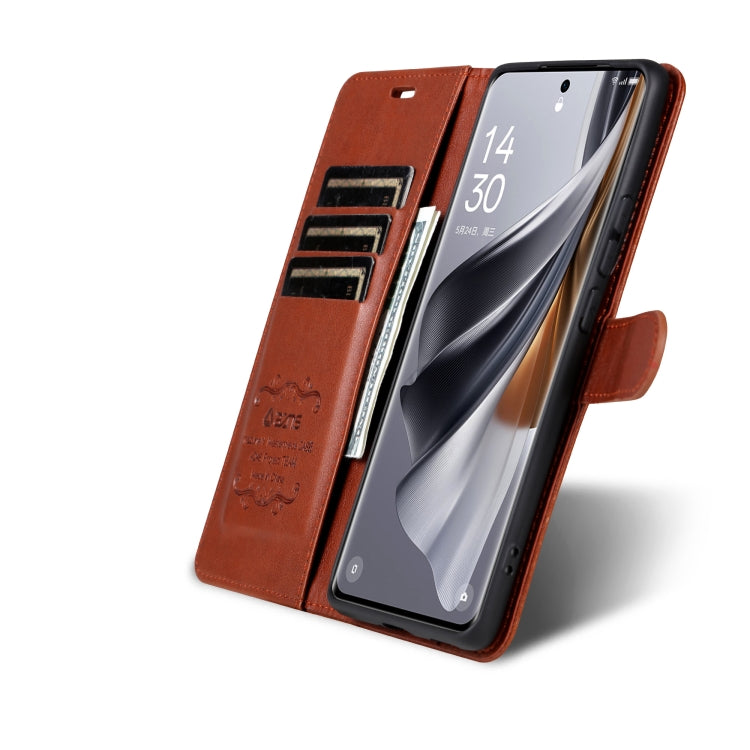 For vivo S18 AZNS Sheepskin Texture Flip Leather Phone Case(Brown) - vivo Cases by AZNS | Online Shopping South Africa | PMC TechLife | Buy Now Pay Later Mobicred