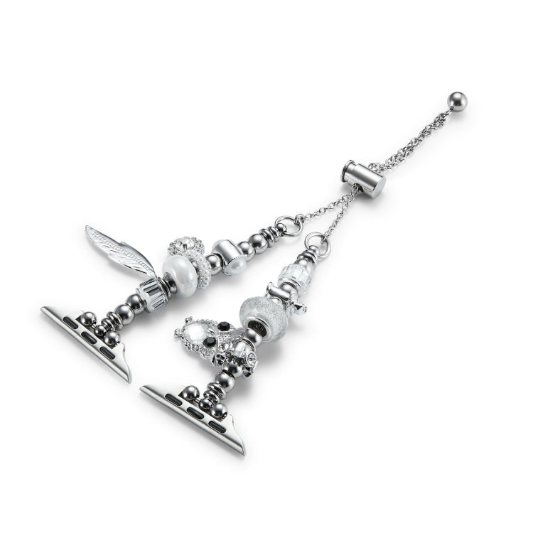 Bead Bracelet Metal Watch Band For Apple Watch SE 2023 44mm(Silver Owl) - free shipping - PMC TechLife - Order now!