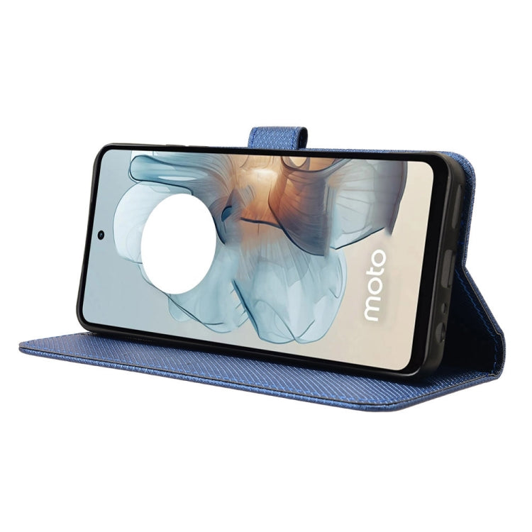 For Motorola Moto G Power 5G 2024 Diamond Texture Leather Phone Case(Blue) - Motorola Cases by PMC Jewellery | Online Shopping South Africa | PMC Jewellery | Buy Now Pay Later Mobicred
