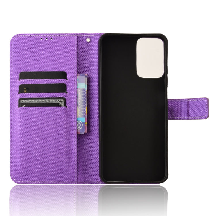 For Motorola Moto G Power 5G 2024 Diamond Texture Leather Phone Case(Purple) - Motorola Cases by PMC Jewellery | Online Shopping South Africa | PMC Jewellery | Buy Now Pay Later Mobicred