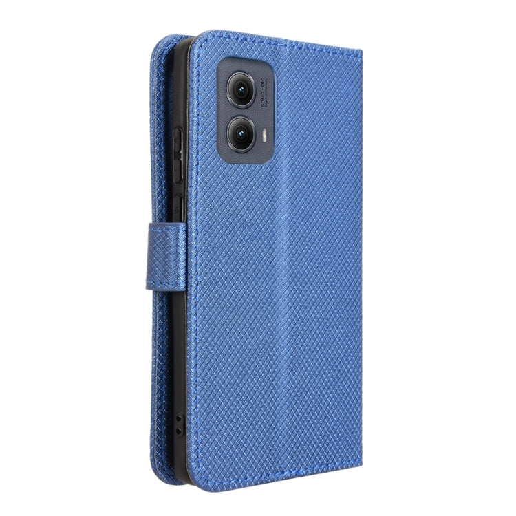 For Motorola Edge 2024 5G Diamond Texture Leather Phone Case(Blue) - Motorola Cases by PMC Jewellery | Online Shopping South Africa | PMC Jewellery | Buy Now Pay Later Mobicred