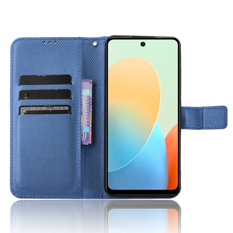 For Tecno Spark Go 2024 Diamond Texture Leather Phone Case(Blue) - Tecno Cases by PMC Jewellery | Online Shopping South Africa | PMC Jewellery | Buy Now Pay Later Mobicred