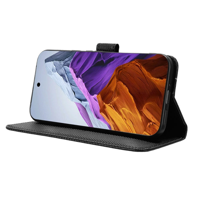 For Google Pixel 9 Pro Diamond Texture Leather Phone Case(Black) - Google Cases by PMC TechLife | Online Shopping South Africa | PMC TechLife | Buy Now Pay Later Mobicred