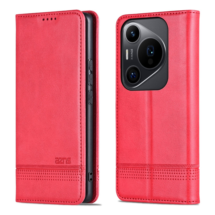 For Huawei Pura 70 Pro / 70 Pro+ AZNS Magnetic Calf Texture Flip Leather Phone Case(Red) - Huawei Cases by AZNS | Online Shopping South Africa | PMC TechLife | Buy Now Pay Later Mobicred