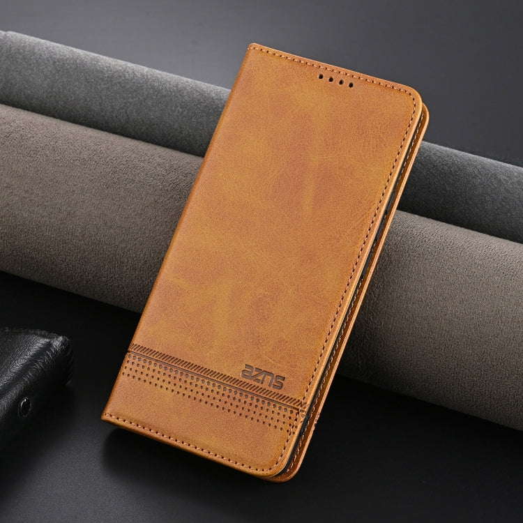 For Huawei Pura 70 Pro / 70 Pro+ AZNS Magnetic Calf Texture Flip Leather Phone Case(Light Brown) - Huawei Cases by AZNS | Online Shopping South Africa | PMC Jewellery | Buy Now Pay Later Mobicred