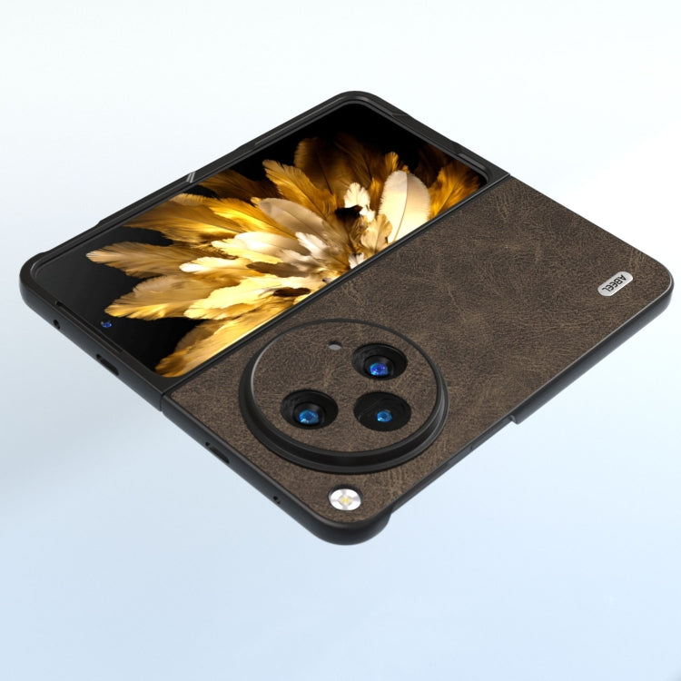 For OPPO Find N3 / OnePlus Open ABEEL Dream Litchi Texture PU Phone Case(Khaki) - Find N3 Cases by PMC TechLife | Online Shopping South Africa | PMC TechLife | Buy Now Pay Later Mobicred