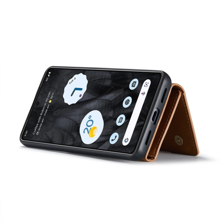 For Google Pixel 8 Pro DG.MING M1 Series 3-Fold Multi Card Wallet + Magnetic Phone Case(Brown) - Google Cases by DG.MING | Online Shopping South Africa | PMC TechLife | Buy Now Pay Later Mobicred