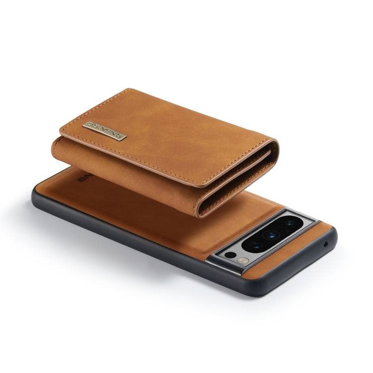 For Google Pixel 8 Pro DG.MING M1 Series 3-Fold Multi Card Wallet + Magnetic Phone Case(Brown) - Google Cases by DG.MING | Online Shopping South Africa | PMC TechLife | Buy Now Pay Later Mobicred