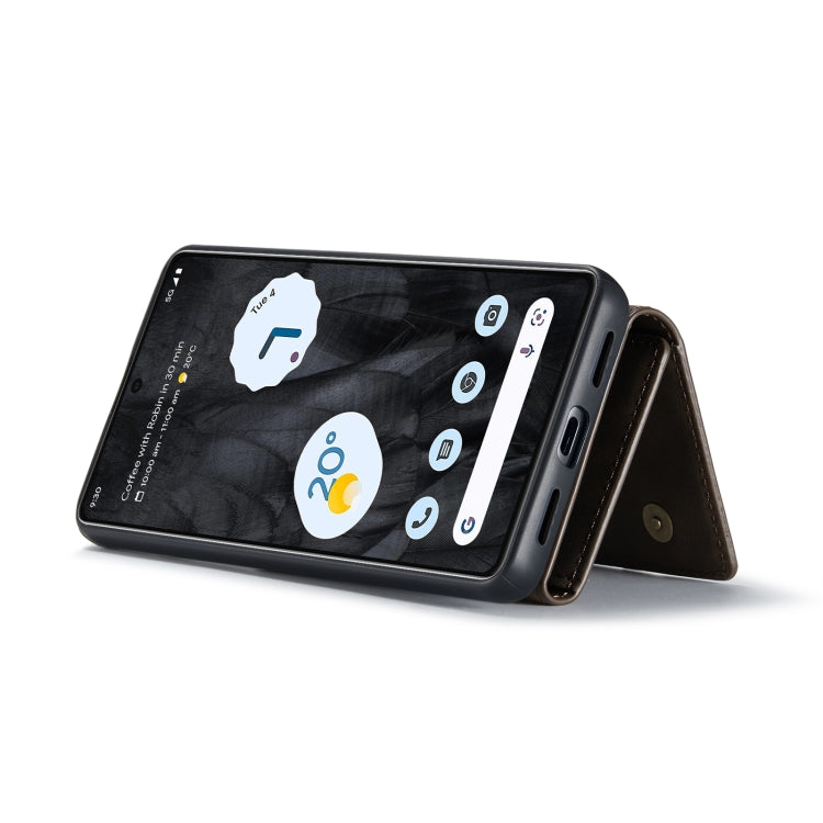 For Google Pixel 8 Pro DG.MING M1 Series 3-Fold Multi Card Wallet + Magnetic Phone Case(Coffee) - Google Cases by DG.MING | Online Shopping South Africa | PMC TechLife | Buy Now Pay Later Mobicred