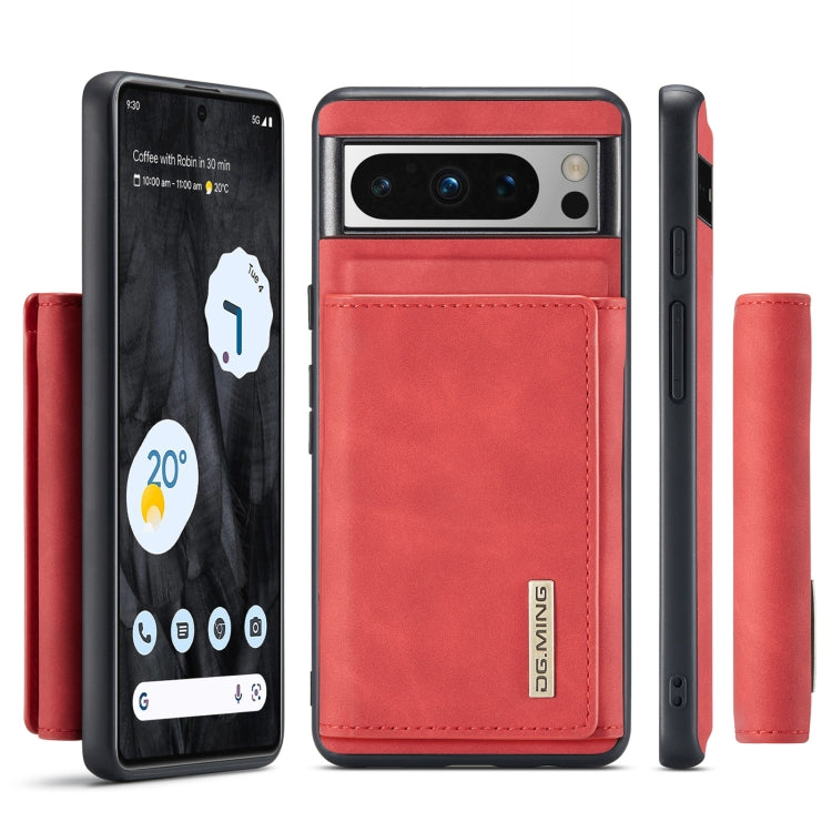 For Google Pixel 8 Pro DG.MING M1 Series 3-Fold Multi Card Wallet + Magnetic Phone Case(Red) - Google Cases by DG.MING | Online Shopping South Africa | PMC TechLife | Buy Now Pay Later Mobicred
