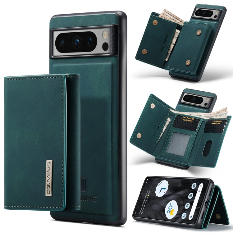 For Google Pixel 8 Pro DG.MING M1 Series 3-Fold Multi Card Wallet + Magnetic Phone Case(Green) - Google Cases by DG.MING | Online Shopping South Africa | PMC TechLife | Buy Now Pay Later Mobicred