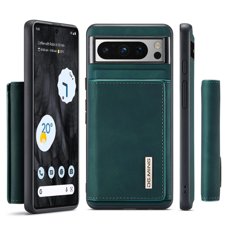 For Google Pixel 8 Pro DG.MING M1 Series 3-Fold Multi Card Wallet + Magnetic Phone Case(Green) - Google Cases by DG.MING | Online Shopping South Africa | PMC TechLife | Buy Now Pay Later Mobicred