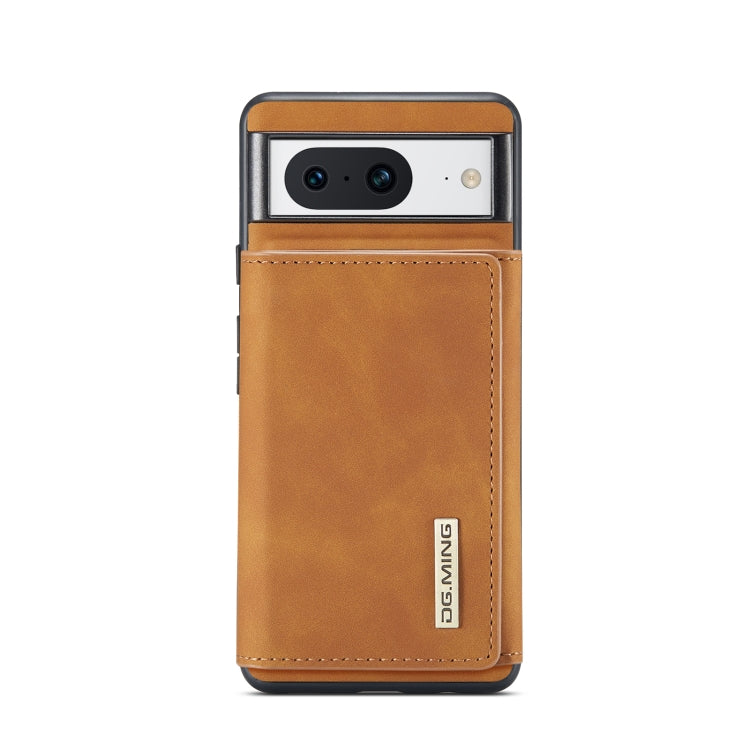 For Google Pixel 8 DG.MING M1 Series 3-Fold Multi Card Wallet + Magnetic Phone Case(Brown) - Google Cases by DG.MING | Online Shopping South Africa | PMC TechLife | Buy Now Pay Later Mobicred