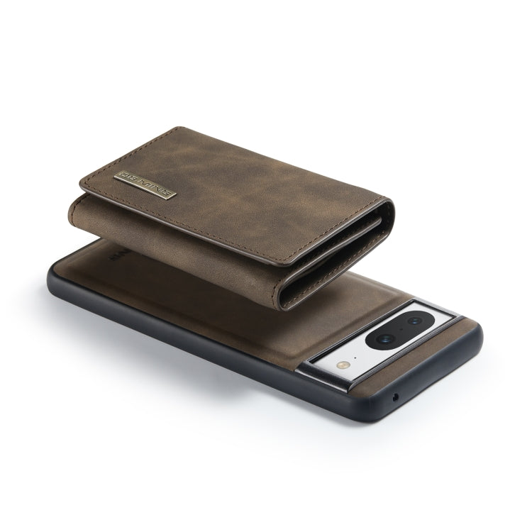 For Google Pixel 8 DG.MING M1 Series 3-Fold Multi Card Wallet + Magnetic Phone Case(Coffee) - Google Cases by DG.MING | Online Shopping South Africa | PMC TechLife | Buy Now Pay Later Mobicred
