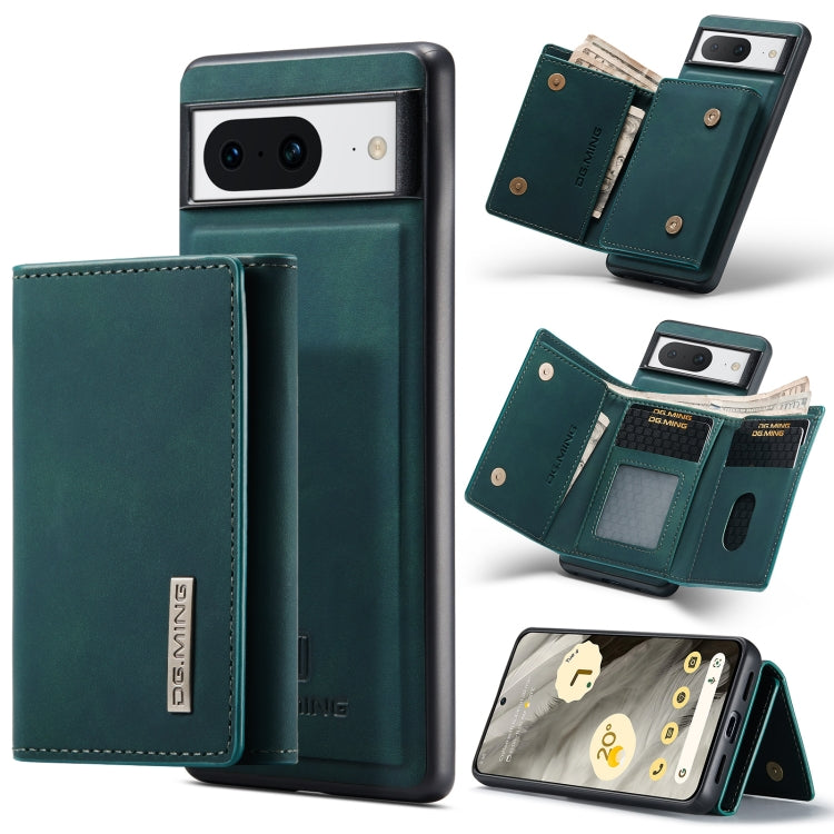 For Google Pixel 8 DG.MING M1 Series 3-Fold Multi Card Wallet + Magnetic Phone Case(Green) - Google Cases by DG.MING | Online Shopping South Africa | PMC TechLife | Buy Now Pay Later Mobicred