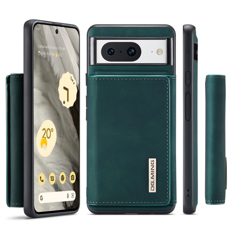 For Google Pixel 8 DG.MING M1 Series 3-Fold Multi Card Wallet + Magnetic Phone Case(Green) - Google Cases by DG.MING | Online Shopping South Africa | PMC TechLife | Buy Now Pay Later Mobicred