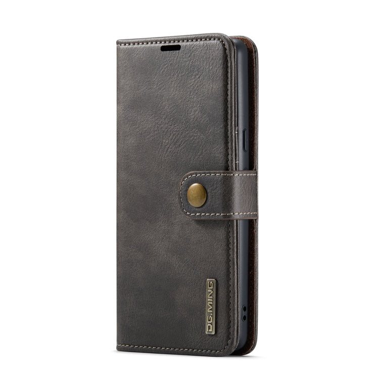 For Google Pixel 8 Pro DG.MING Crazy Horse Texture Detachable Magnetic Leather Phone Case(Grey) - Google Cases by DG.MING | Online Shopping South Africa | PMC TechLife | Buy Now Pay Later Mobicred