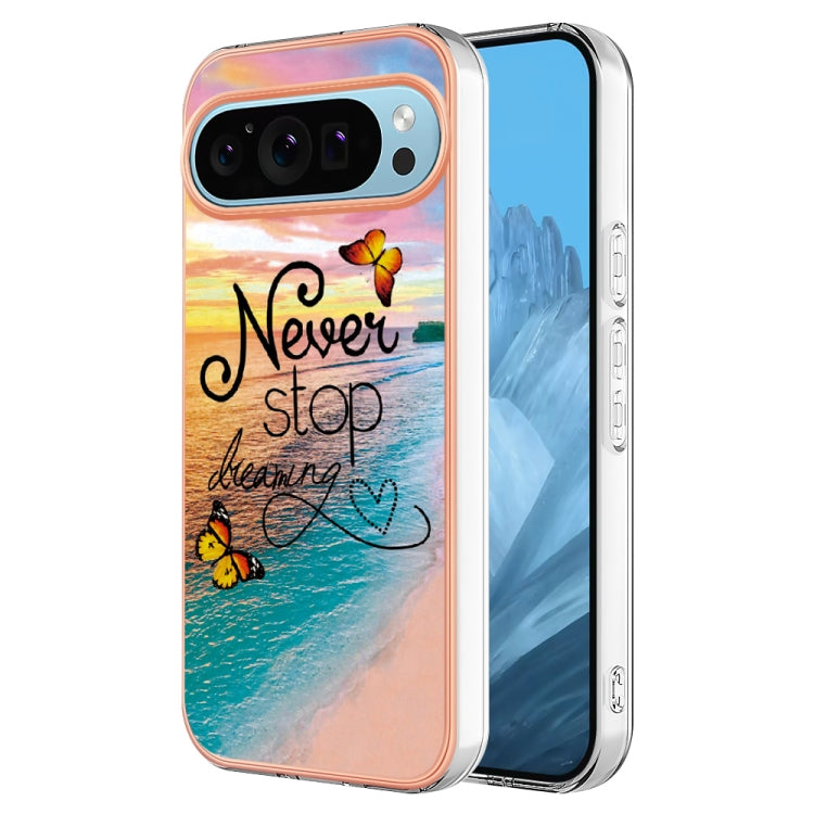 For Google Pixel 9 / 9 Pro Electroplating IMD TPU Phone Case(Dream Butterfly) - Google Cases by PMC TechLife | Online Shopping South Africa | PMC TechLife | Buy Now Pay Later Mobicred