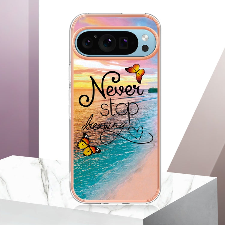 For Google Pixel 9 / 9 Pro Electroplating IMD TPU Phone Case(Dream Butterfly) - Google Cases by PMC TechLife | Online Shopping South Africa | PMC TechLife | Buy Now Pay Later Mobicred