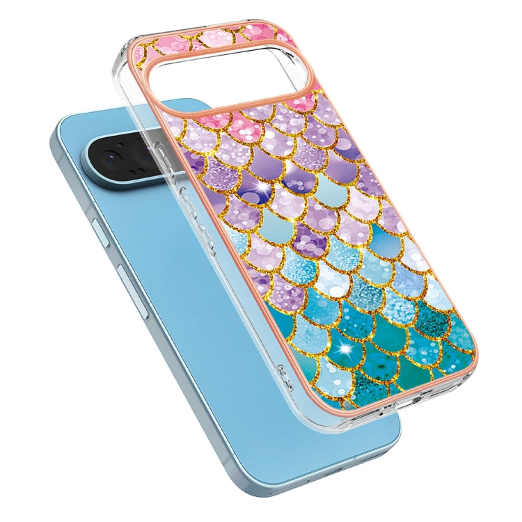 For Google Pixel 9 / 9 Pro Electroplating IMD TPU Phone Case(Colorful Scales) - Google Cases by PMC TechLife | Online Shopping South Africa | PMC TechLife | Buy Now Pay Later Mobicred