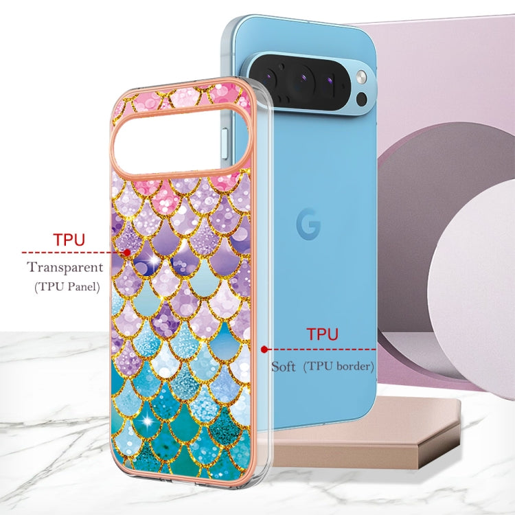 For Google Pixel 9 / 9 Pro Electroplating IMD TPU Phone Case(Colorful Scales) - Google Cases by PMC TechLife | Online Shopping South Africa | PMC TechLife | Buy Now Pay Later Mobicred
