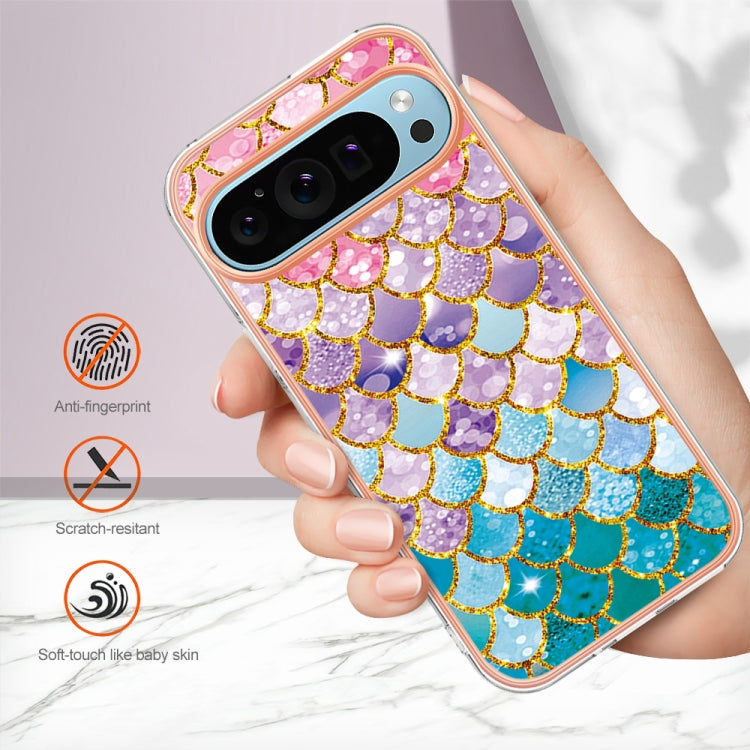 For Google Pixel 9 Pro XL Electroplating IMD TPU Phone Case(Colorful Scales) - Google Cases by PMC TechLife | Online Shopping South Africa | PMC TechLife | Buy Now Pay Later Mobicred