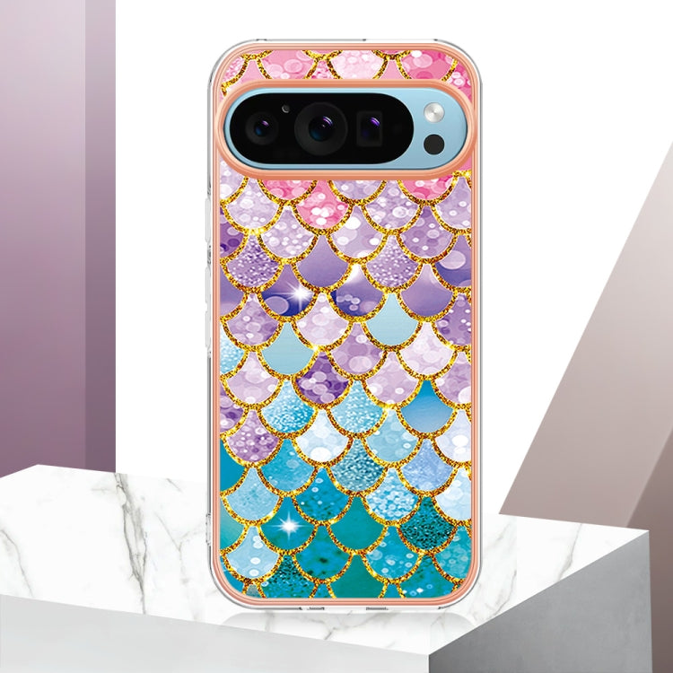 For Google Pixel 9 Pro XL Electroplating IMD TPU Phone Case(Colorful Scales) - Google Cases by PMC TechLife | Online Shopping South Africa | PMC TechLife | Buy Now Pay Later Mobicred